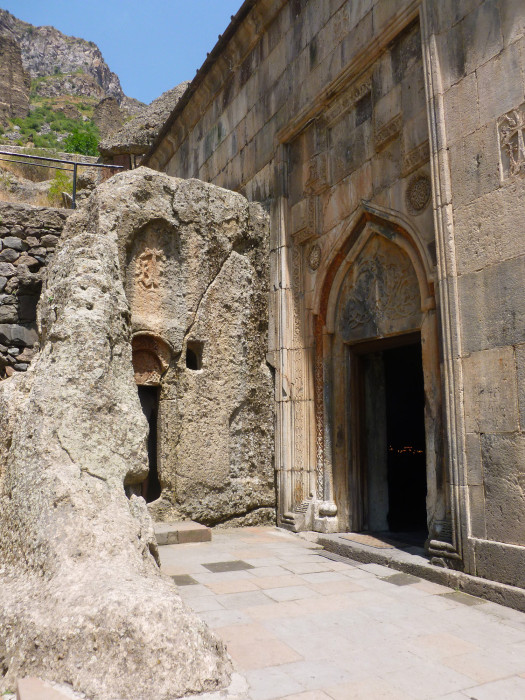 Another entrance to the main church and a side church