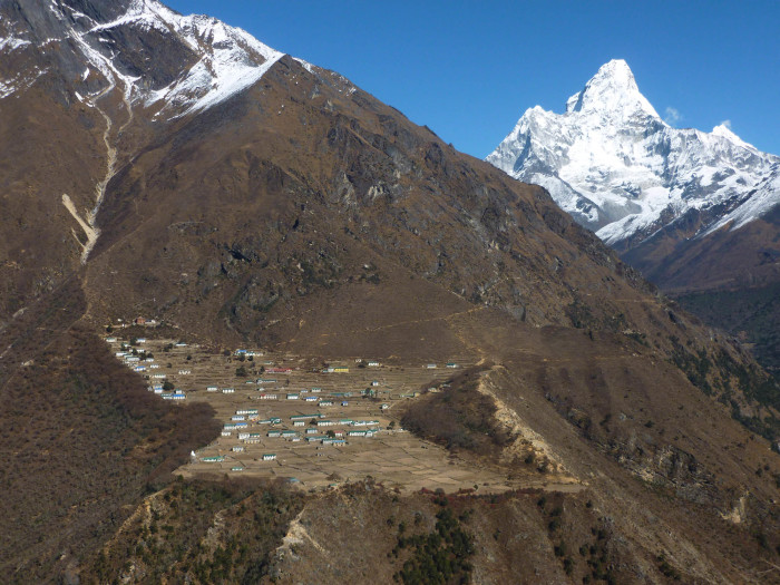 The village of Phortse and Ama Dablam