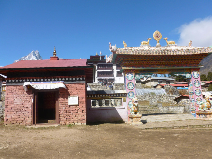 The entrance to Tengboche Monastery