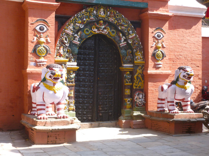 Fantastic details on the street in the Kathmandu Durbar Square area