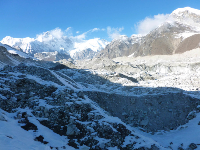 The Ngozumpa Glacier and Cho Oyu