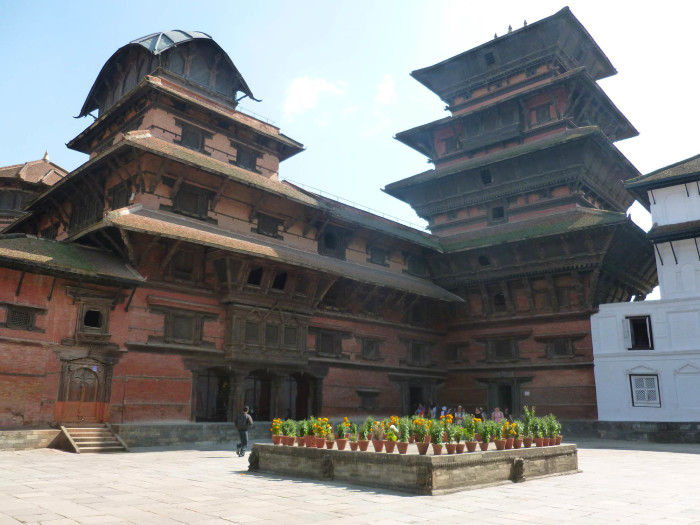 The buildings of Kathmandu Durbar Square
