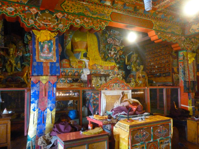 Inside Tengboche Monastery