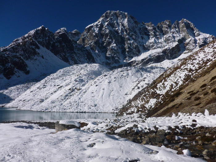 One of the lakes below Gokyo