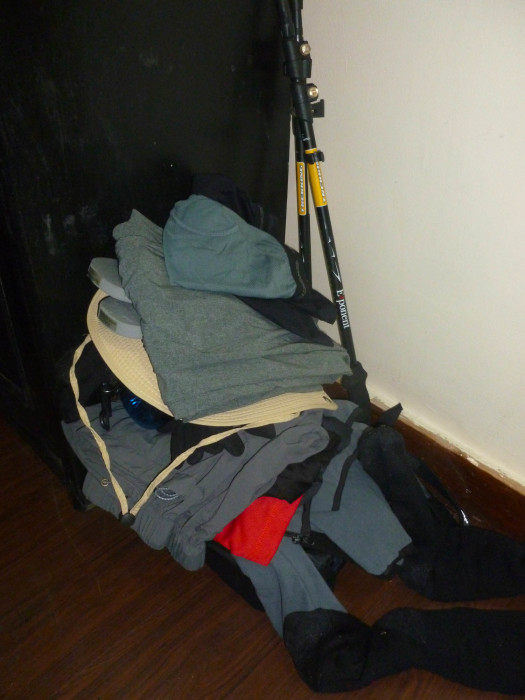 The pile of gear purchased