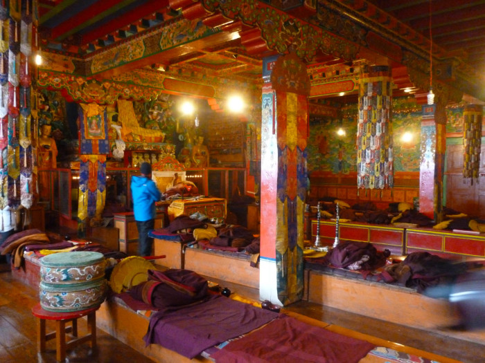 Inside Tengboche Monastery