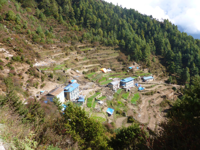 The outskirts of Namche