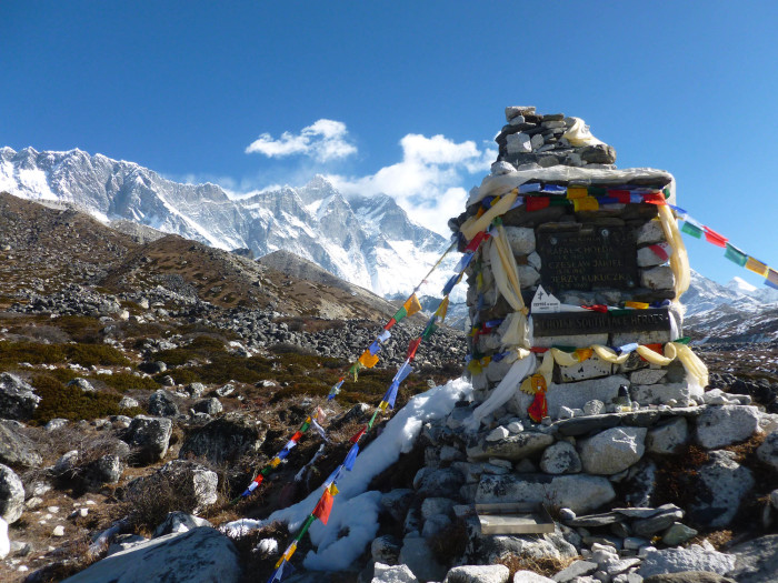 Memorial to climbers who died on Lhotse's South Face