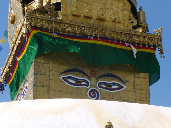 The Buddha eyes of Swayambhunath