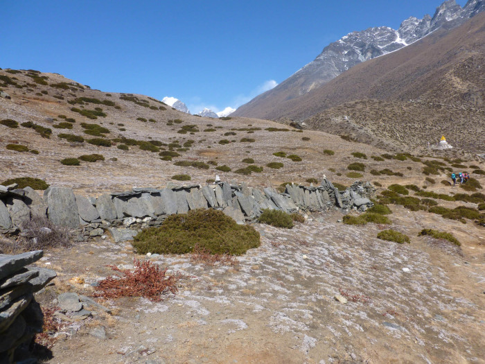 A wall of prayer stones