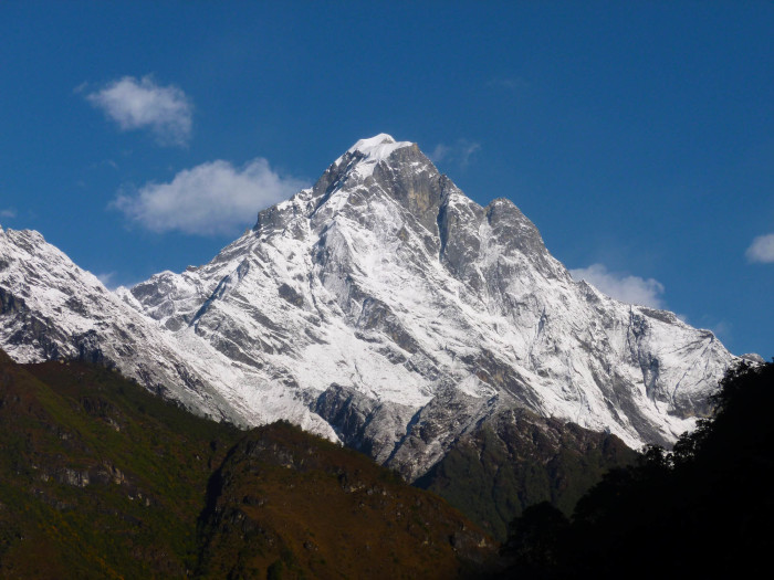 The beautiful pyramid-shaped peak