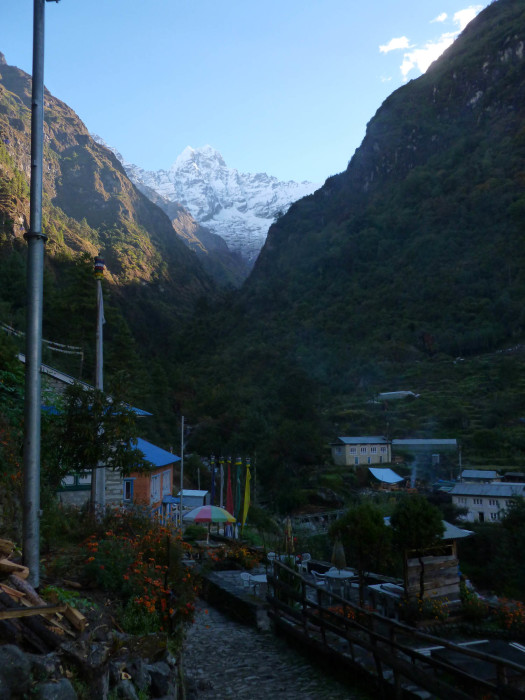 One of the villages down at the bottom of the valley
