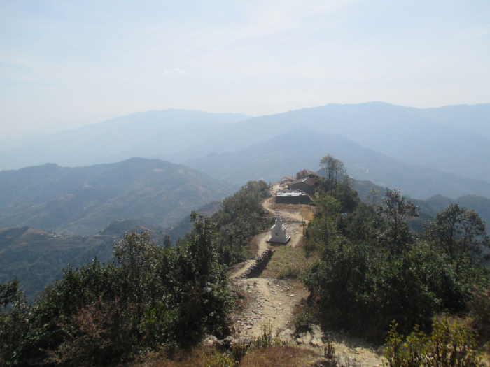 Looking back on the village of Chipling.