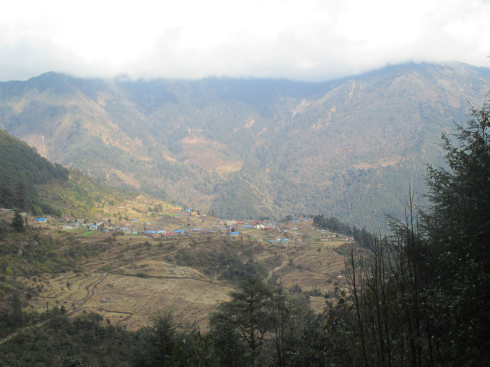 Our first look at Melamchigaon.