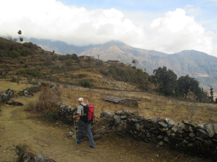 Approaching Melamchigaon.