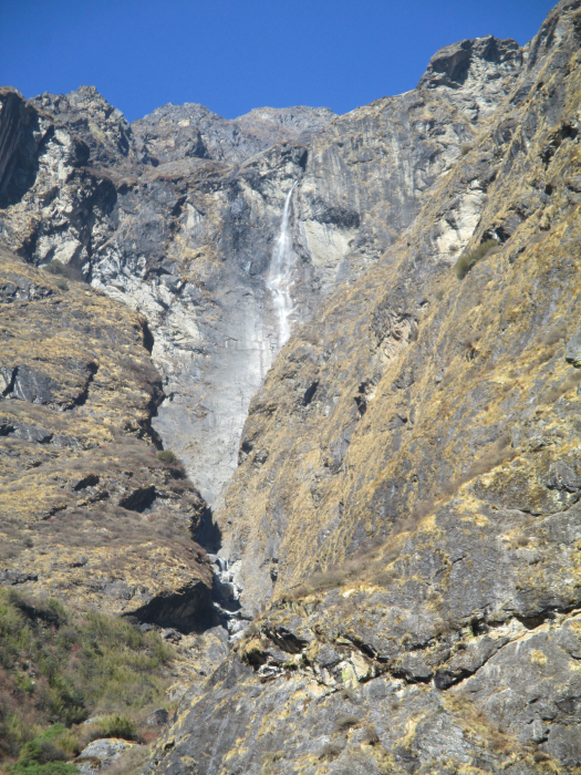 A huge waterfall that is a dead ringer for California's Yosemite Falls.