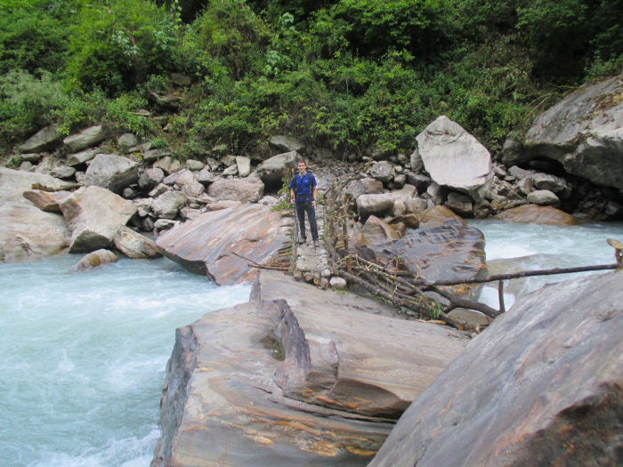 Me on a small bridge at the village of Pairo.