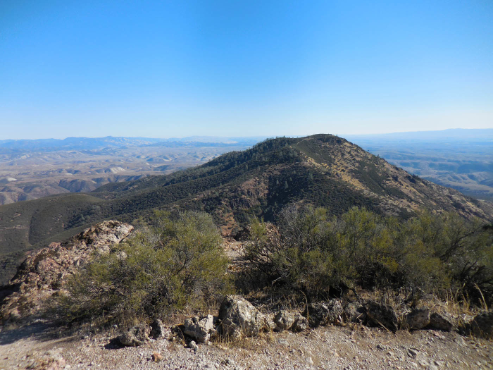 Above: South Chalone Peak from the summit of North Chalone Peak